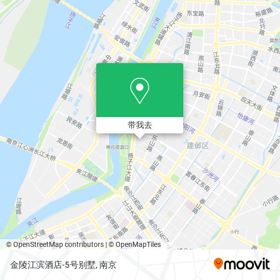 金陵江滨酒店-5号别墅地图