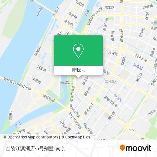 金陵江滨酒店-5号别墅地图