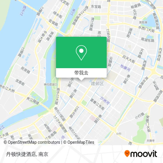 丹顿快捷酒店地图
