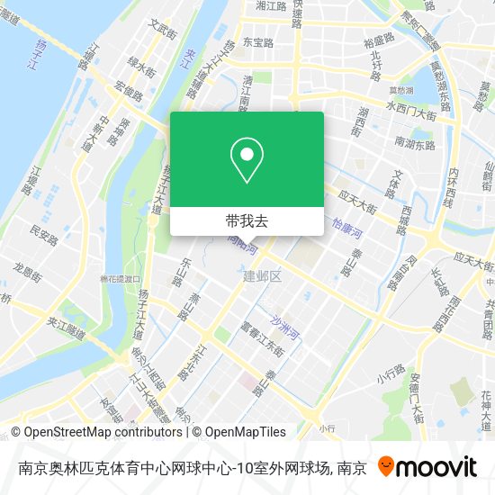 南京奥林匹克体育中心网球中心-10室外网球场地图