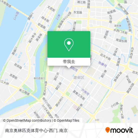 南京奥林匹克体育中心-西门地图