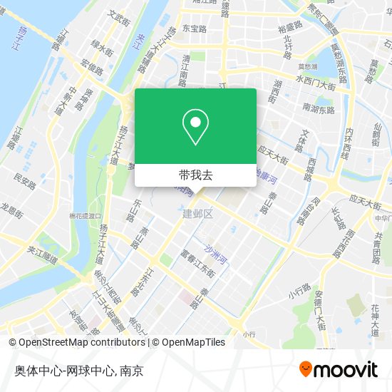 奥体中心-网球中心地图