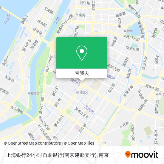 上海银行24小时自助银行(南京建邺支行)地图