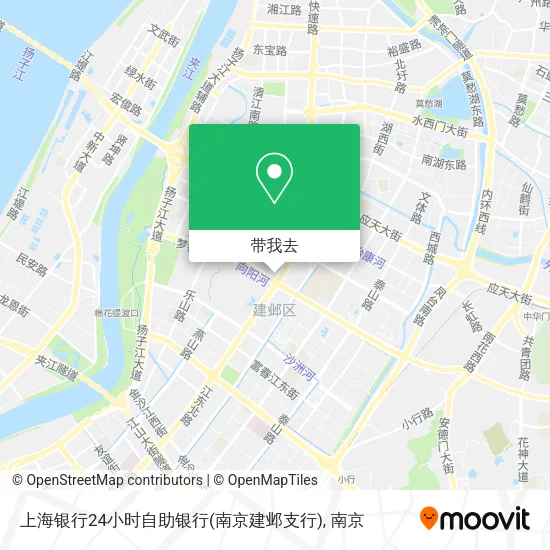 上海银行24小时自助银行(南京建邺支行)地图