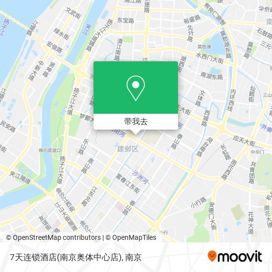7天连锁酒店(南京奥体中心店)地图