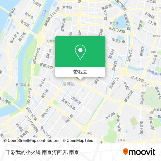 千彩我的小火锅 南京河西店地图