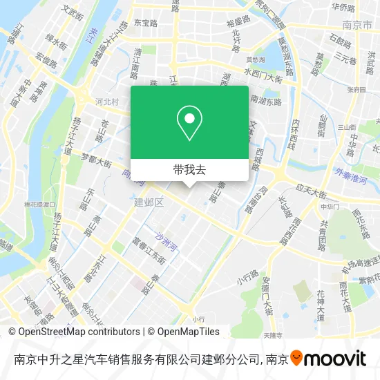 南京中升之星汽车销售服务有限公司建邺分公司地图