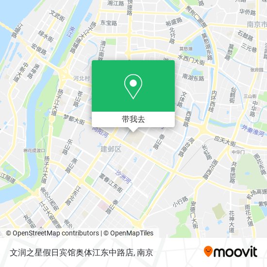 文润之星假日宾馆奥体江东中路店地图