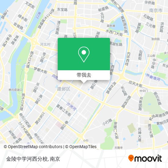 金陵中学河西分校地图