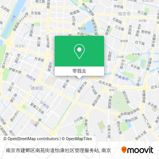 南京市建邺区南苑街道怡康社区管理服务站地图