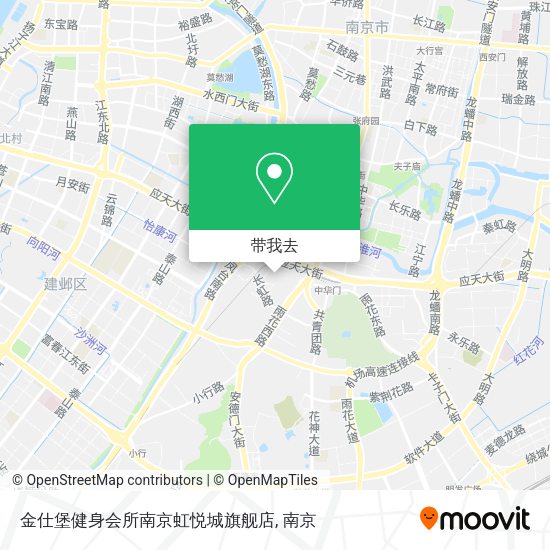 金仕堡健身会所南京虹悦城旗舰店地图