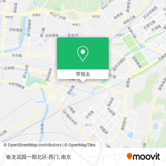 银龙花园一期北区-西门地图