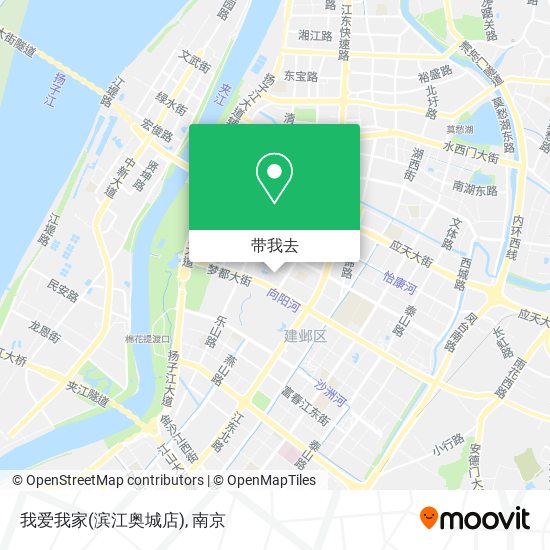 我爱我家(滨江奥城店)地图