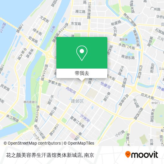 花之颜美容养生汗蒸馆奥体新城店地图
