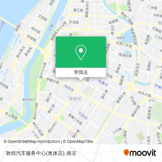 敦煌汽车服务中心(奥体店)地图