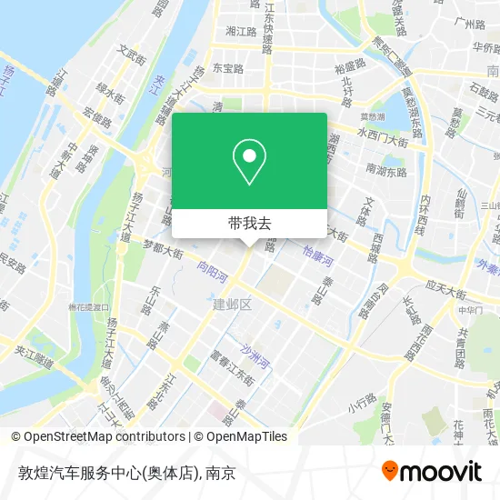 敦煌汽车服务中心(奥体店)地图