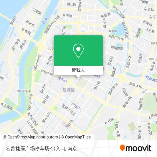宏普捷座广场停车场-出入口地图