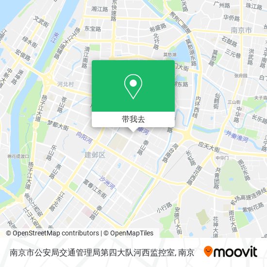 南京市公安局交通管理局第四大队河西监控室地图
