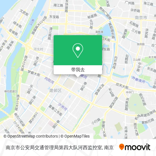 南京市公安局交通管理局第四大队河西监控室地图