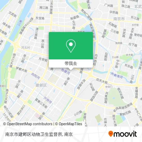 南京市建邺区动物卫生监督所地图