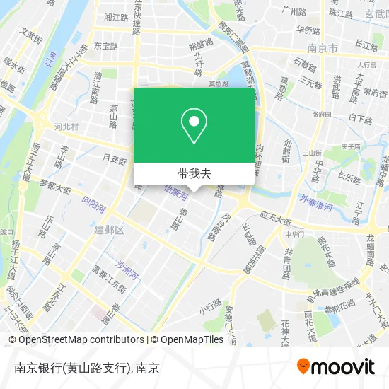 南京银行(黄山路支行)地图