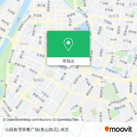 沁园春雪茶餐广场(黄山路店)地图