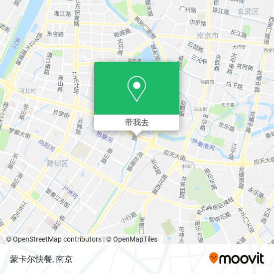 蒙卡尔快餐地图