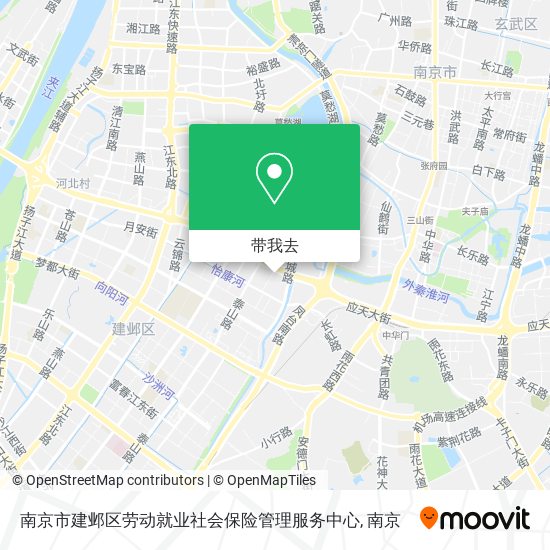 南京市建邺区劳动就业社会保险管理服务中心地图