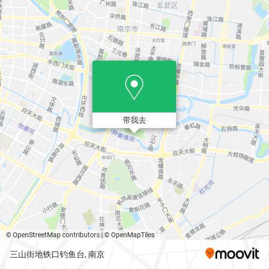 三山街地铁口钓鱼台地图