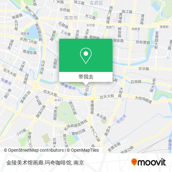 金陵美术馆画廊.玛奇咖啡馆地图