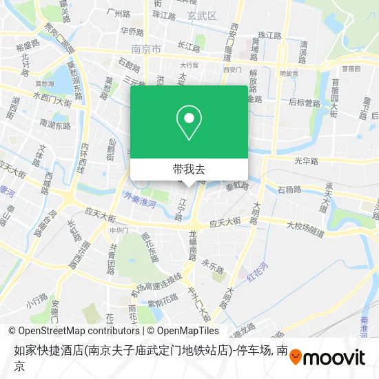 如家快捷酒店(南京夫子庙武定门地铁站店)-停车场地图