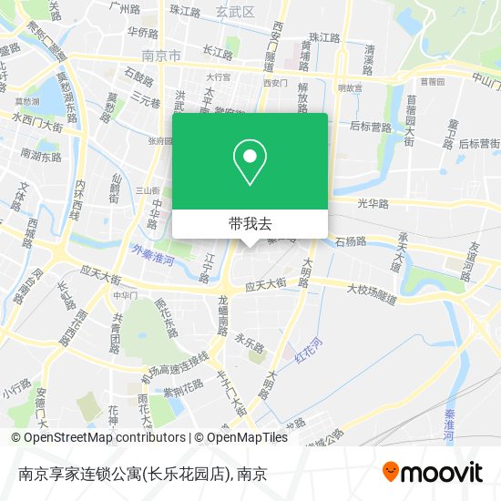 南京享家连锁公寓(长乐花园店)地图
