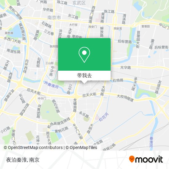 夜泊秦淮地图