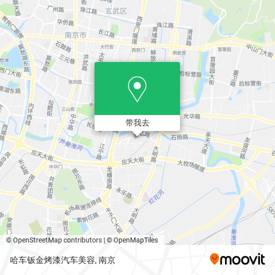 哈车钣金烤漆汽车美容地图
