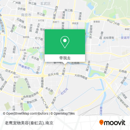 老鹰宠物美容(秦虹店)地图