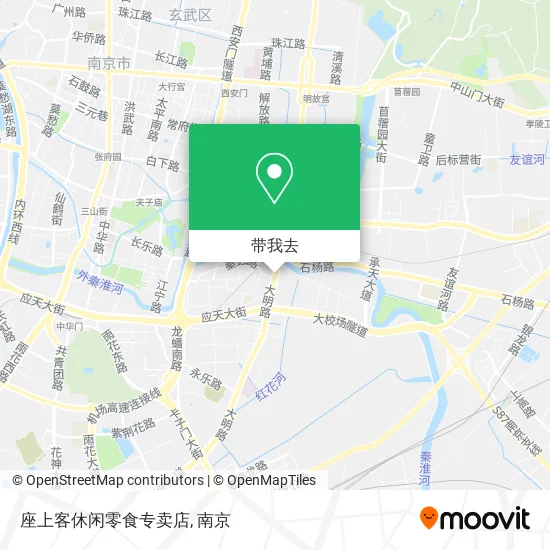 座上客休闲零食专卖店地图