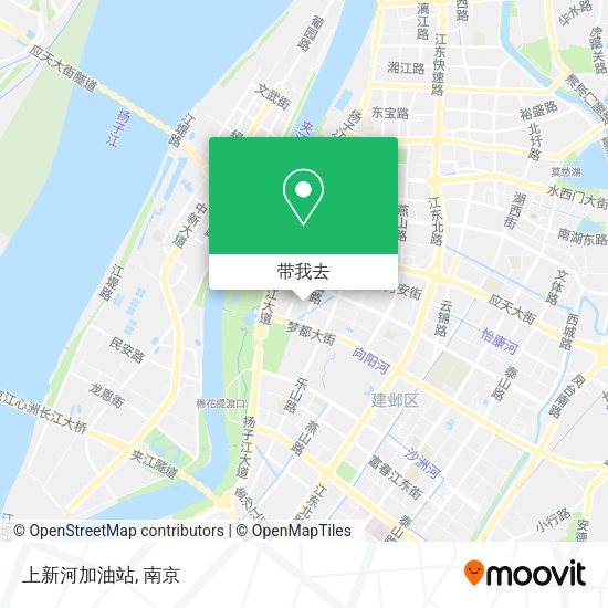 上新河加油站地图