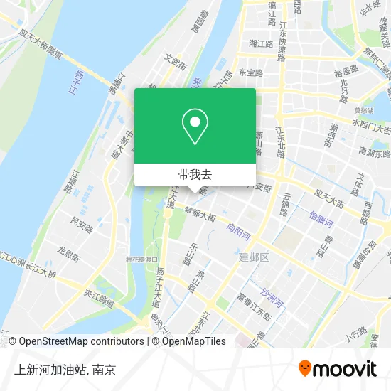 上新河加油站地图