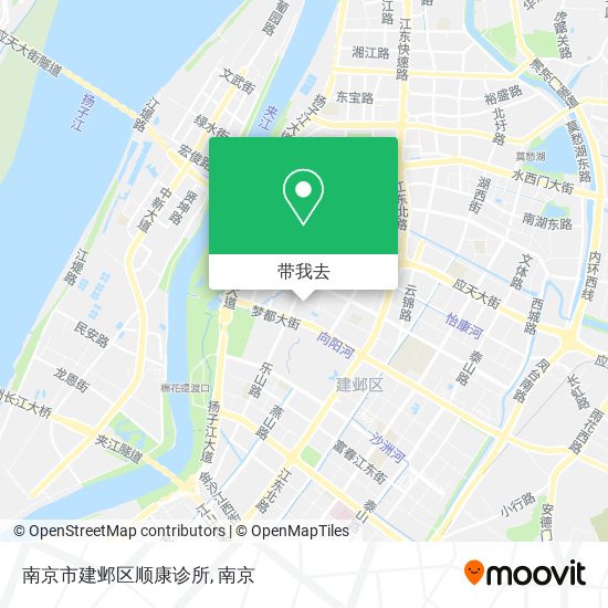 南京市建邺区顺康诊所地图