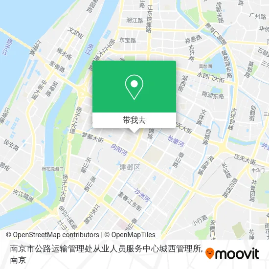 南京市公路运输管理处从业人员服务中心城西管理所地图