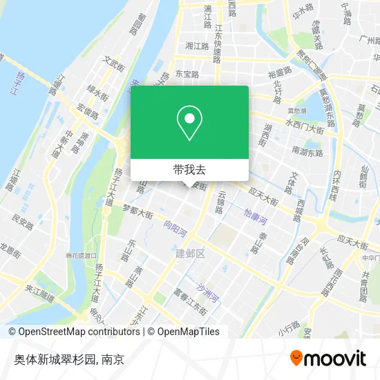 奥体新城翠杉园地图