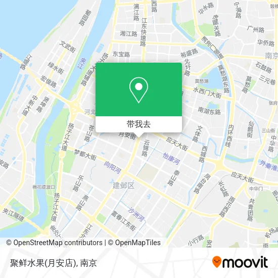 聚鲜水果(月安店)地图