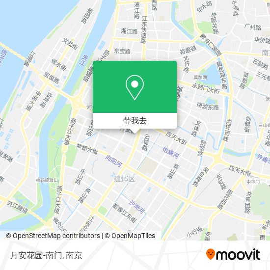月安花园-南门地图