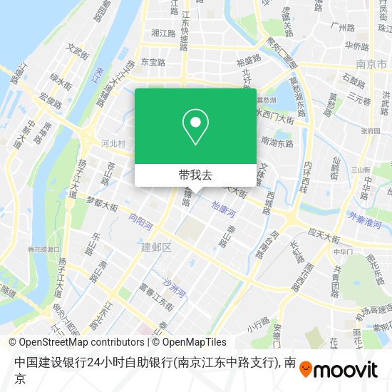 中国建设银行24小时自助银行(南京江东中路支行)地图