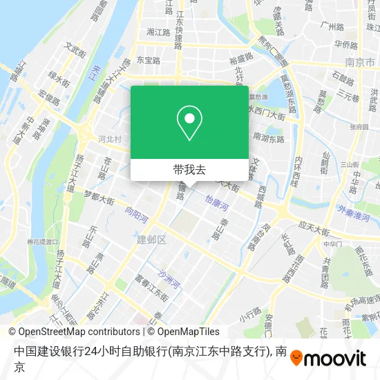 中国建设银行24小时自助银行(南京江东中路支行)地图