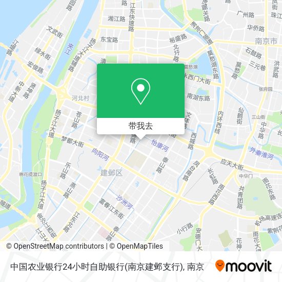 中国农业银行24小时自助银行(南京建邺支行)地图