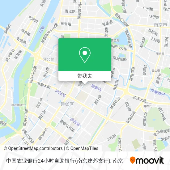 中国农业银行24小时自助银行(南京建邺支行)地图