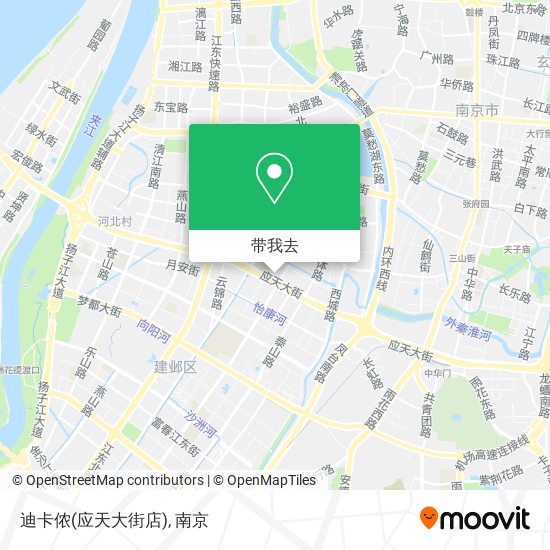 迪卡侬(应天大街店)地图