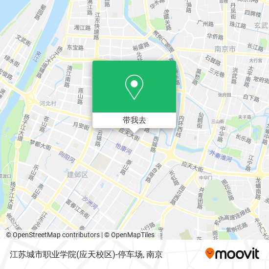 江苏城市职业学院(应天校区)-停车场地图