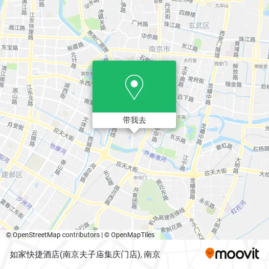 如家快捷酒店(南京夫子庙集庆门店)地图